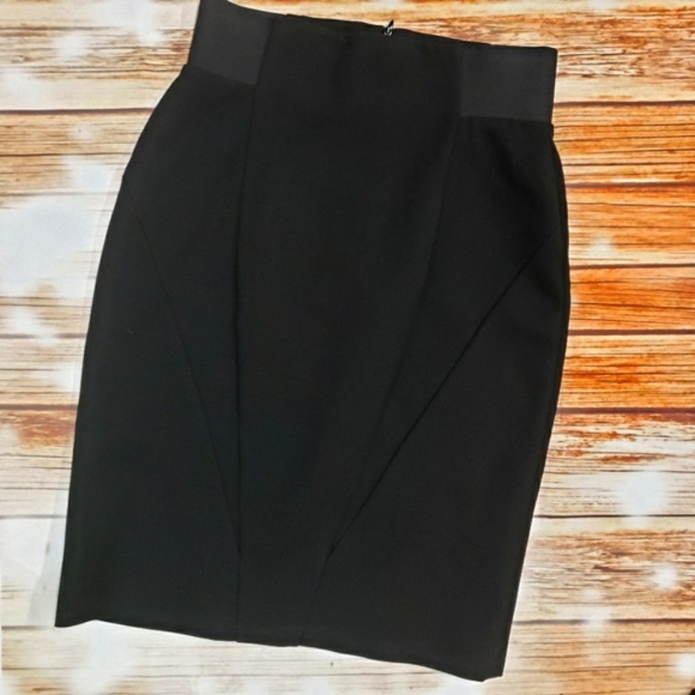 Mango Suit Black Pencil Skirt